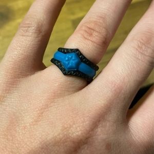 Rinfit 3 piece silicone wedding ring  set